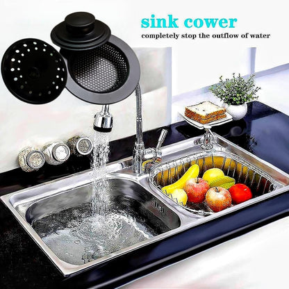 3 Pcs Kitchen Sink Strainer Drainer Filter Plug Stainless Steel Universal Anti-Clogging for Kitchen Sink Drain