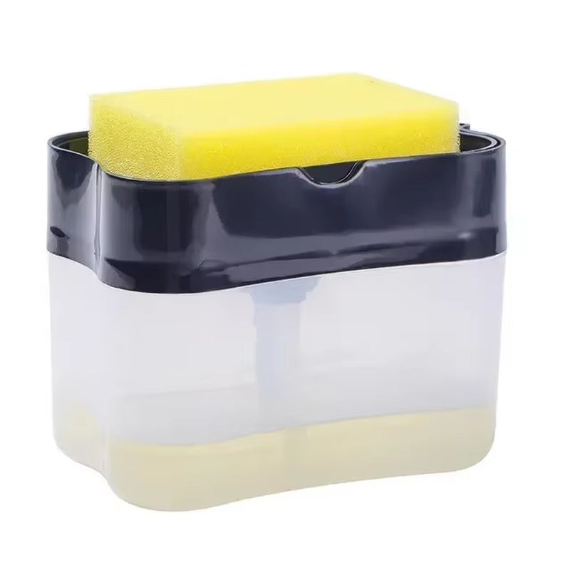 Soap Kitchen Sponge Soap Dispenser Bottle for Liquid Soap Dispenser Kitchen Sponge Dispenser Manual Kitchen Accessories