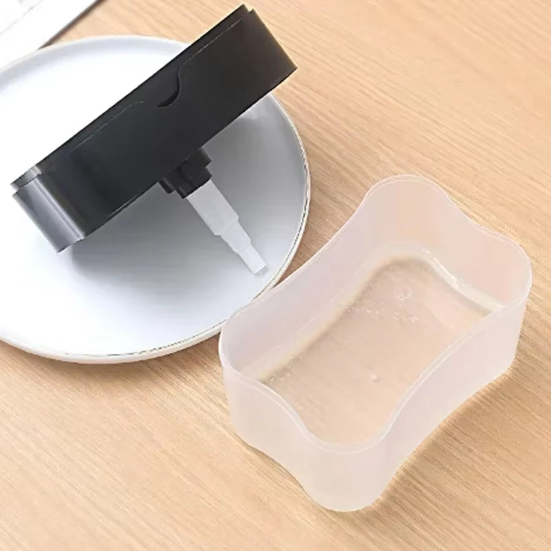 Soap Kitchen Sponge Soap Dispenser Bottle for Liquid Soap Dispenser Kitchen Sponge Dispenser Manual Kitchen Accessories