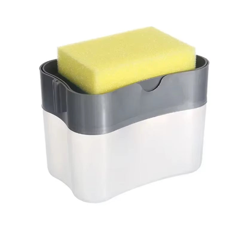 Soap Kitchen Sponge Soap Dispenser Bottle for Liquid Soap Dispenser Kitchen Sponge Dispenser Manual Kitchen Accessories
