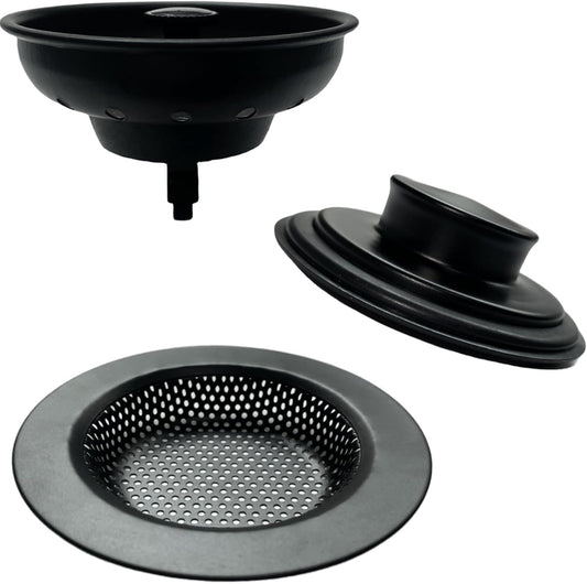 3 Pcs Kitchen Sink Strainer Drainer Filter Plug Stainless Steel Universal Anti-Clogging for Kitchen Sink Drain